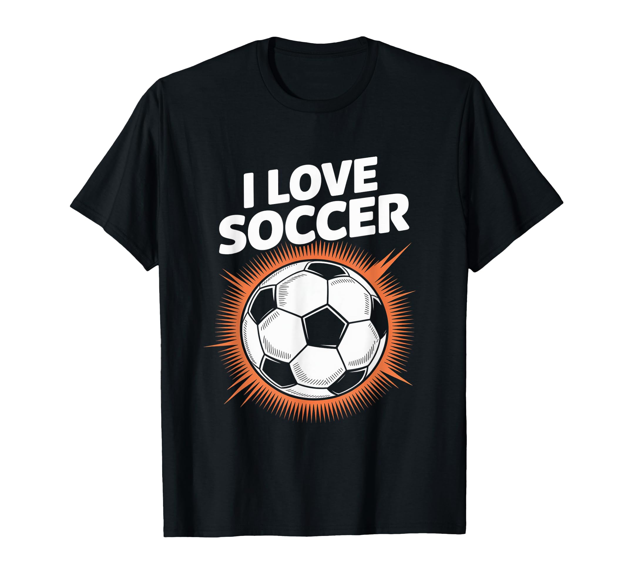 I Love Soccer Vibrant Passion T-Shirt - Streetwear Style for Adults