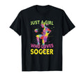 Just Who Loves Soccer T-Shirt - Trendy Graphic for Adults