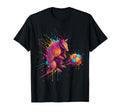 Soccer Player Armadillo Art Paint Splatter T-Shirt - Trendy Graphic Unisex