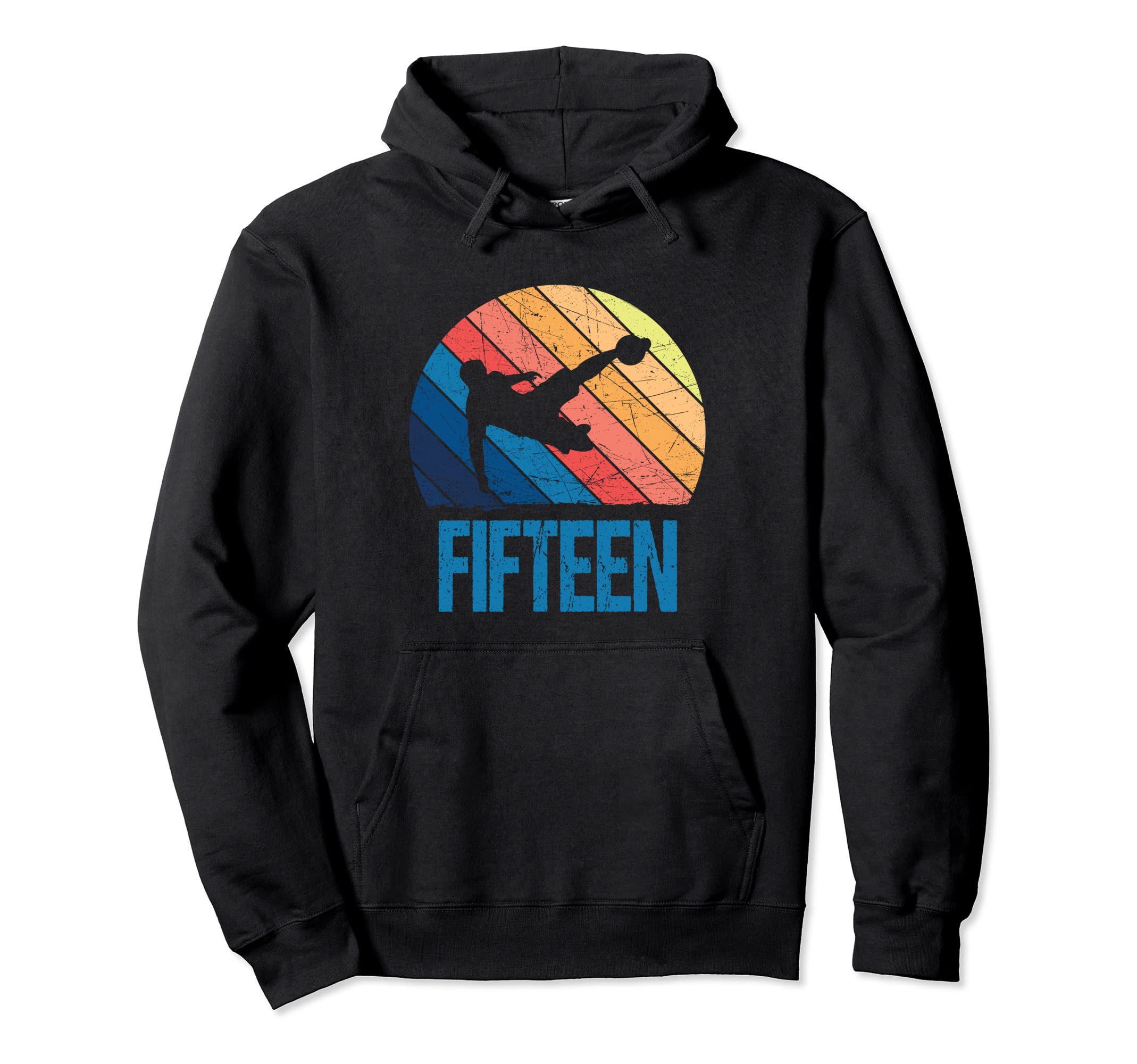 15Th Birthday Soccer 15 Years Old Hoodie - Aesthetic Graphic for Adults