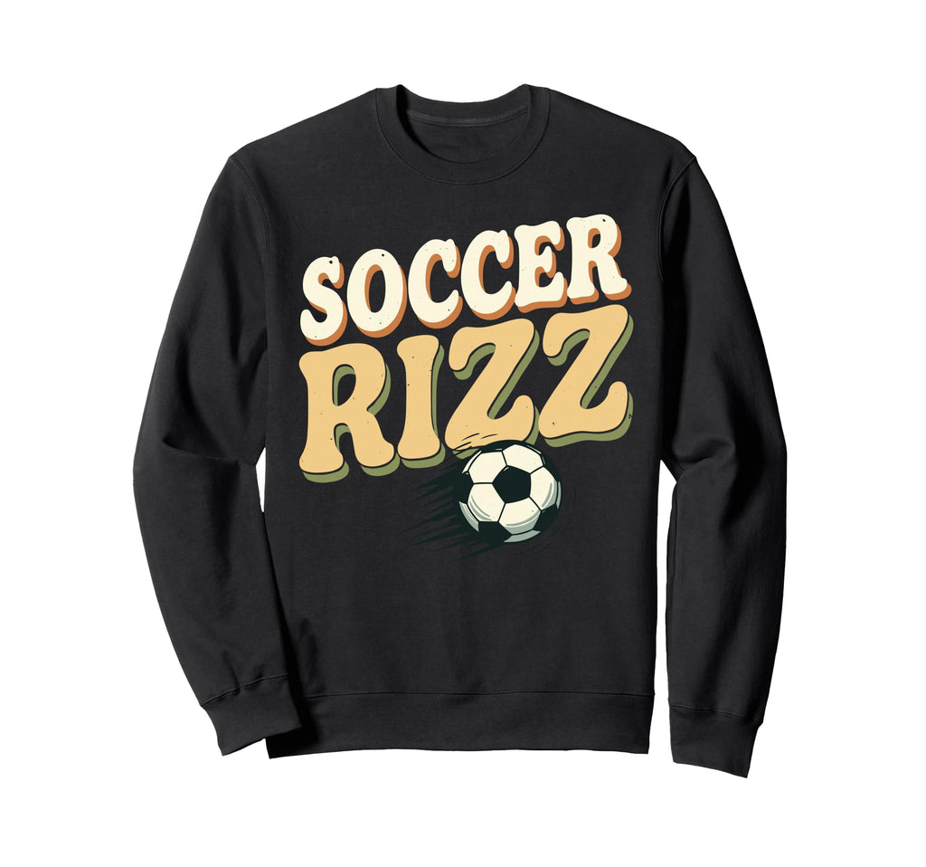 Soccer Rizz Funny Sports Swagger Sweatshirt - Custom Art Print Unisex