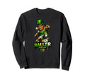 Soccer Leprechaun St Patricks Irish Sweatshirt - Trendy Graphic Unisex