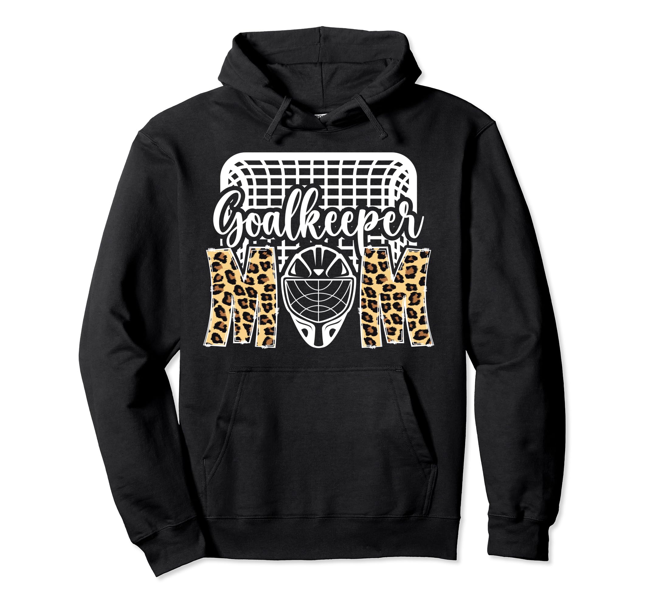 Ice Hockey Goalkeeper Mom Hockey Hoodie - Minimalist Print Men Women
