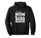 Proud Mom 2025 Senior Soccer Ball Hoodie - Custom Art Print for Adults