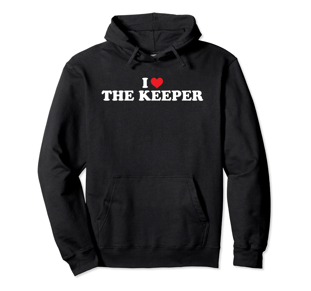 I Love Heart Keeper Goalkeeper Hoodie - Casual Everyday Wear Men Women