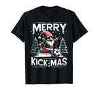 Soccer Gnome Merry Kickmas Soccer T-Shirt - Graphic Print Men Women