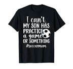 Soccer Mom Soccer Player Mom Funny T-Shirt - Minimalist Print Men Women