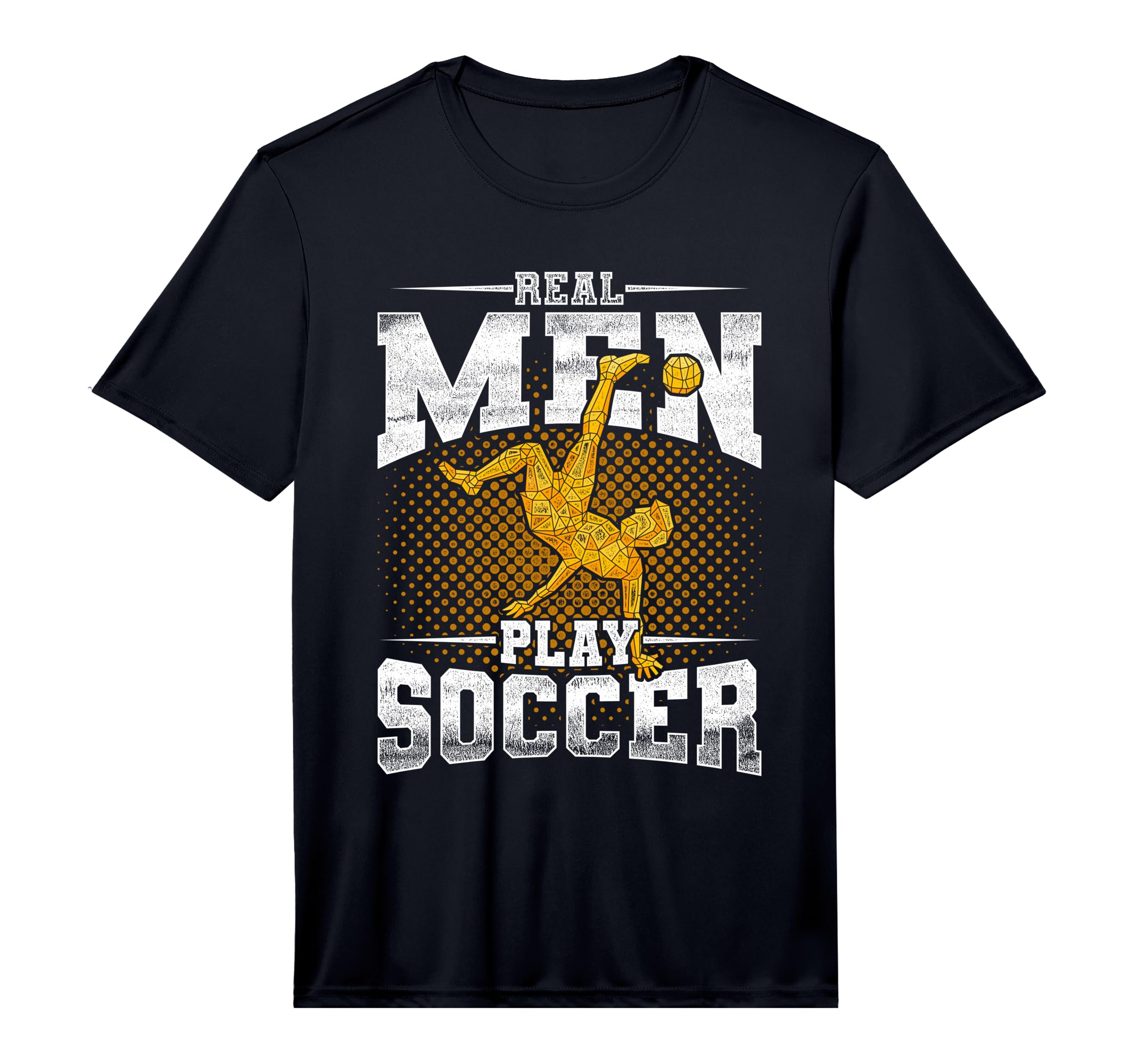 Real Play Soccer Performance T-Shirt - Fun Novelty Design for Adults