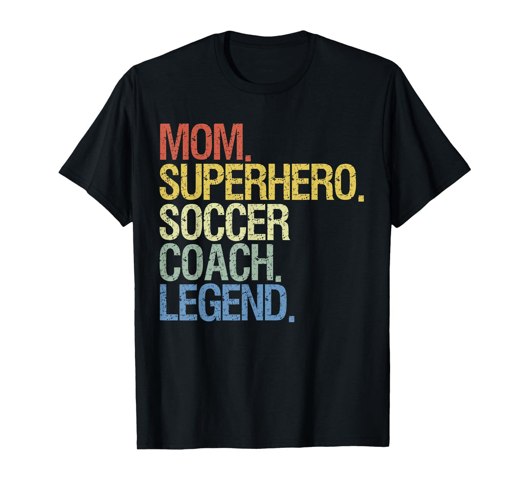 Mom Superhero Soccer Coach Legend Hoodie - Unique Graphic Men Women