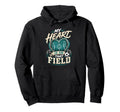 My Heart Is That Field Soccer Mom Hoodie - Casual Everyday Wear for Adults