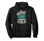 My Heart Is That Field Soccer Mom Hoodie - Casual Everyday Wear for Adults