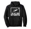 I Do My Own Stunts Goalkeeper Goalie Hoodie - Trendy Graphic for Adults