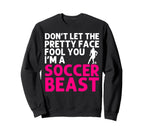 Soccer Art Teen Goalie Soccer Player Sweatshirt - Trendy Graphic for Adults