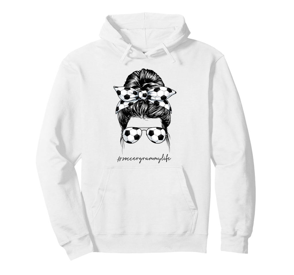 Funny Soccer Grammy Life Soccer Player Hoodie - Graphic Print for Adults