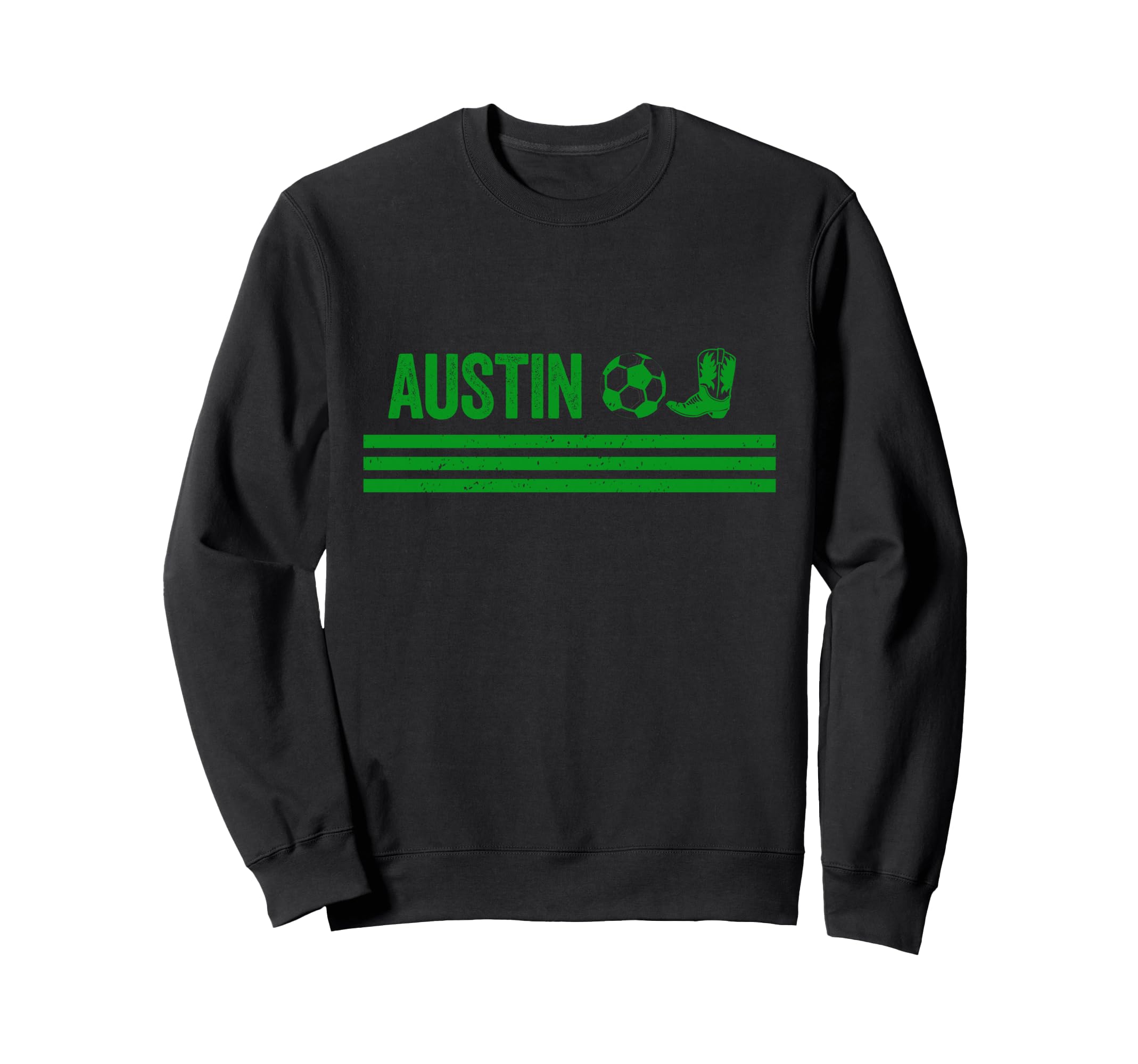 Austin Cowboy Boot Football Sweatshirt - Casual Everyday Wear Men Women