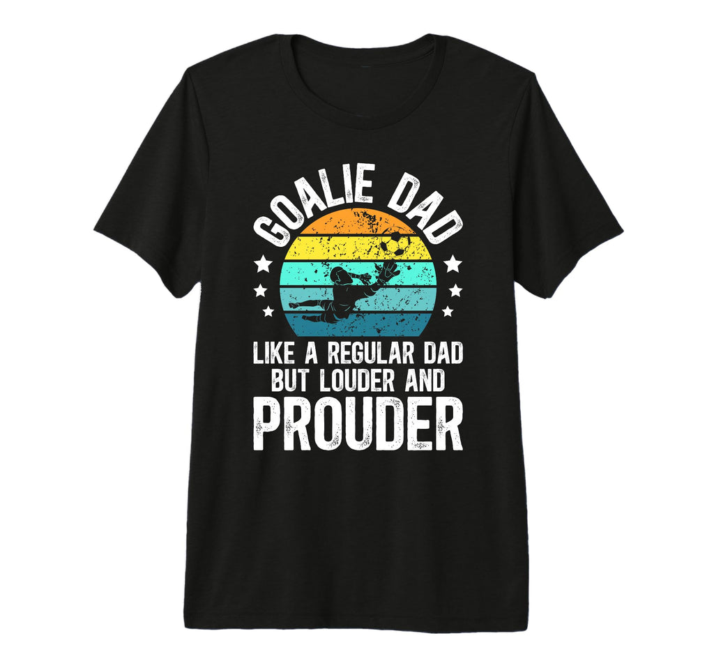 Mens Soccer Goalie Dad Soccer Keeper T-Shirt - Minimalist Print for Adults