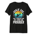 Mens Soccer Goalie Dad Soccer Keeper T-Shirt - Minimalist Print for Adults