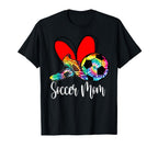 Soccer Mom Tie Dye Heart Ball Cleats Mama T-Shirt - Novelty Apparel Unisex