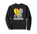 Ball Grandma Heart Soccer Softball Sweatshirt - Minimalist Print Unisex
