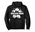 Soccer Mom Funny Soccer Ball Split Hoodie - Graphic Print for Adults