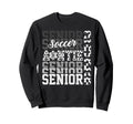 2026 Soccer Senior Auntie Sweatshirt - Custom Art Print for Adults
