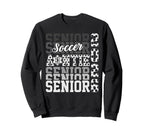 2026 Soccer Senior Auntie Sweatshirt - Custom Art Print for Adults
