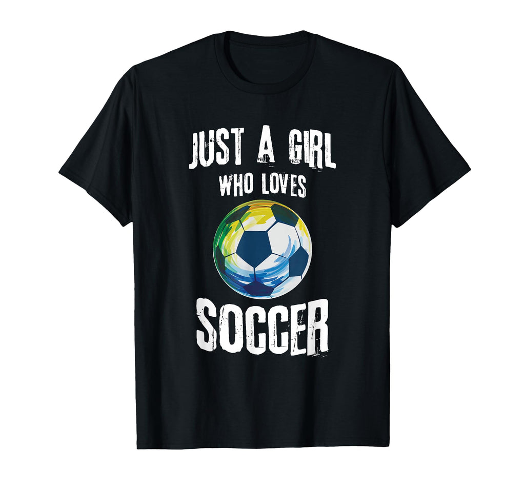 Just Who Loves Soccer Soccer T-Shirt - Aesthetic Graphic for Adults