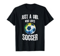 Just Who Loves Soccer Soccer T-Shirt - Aesthetic Graphic for Adults