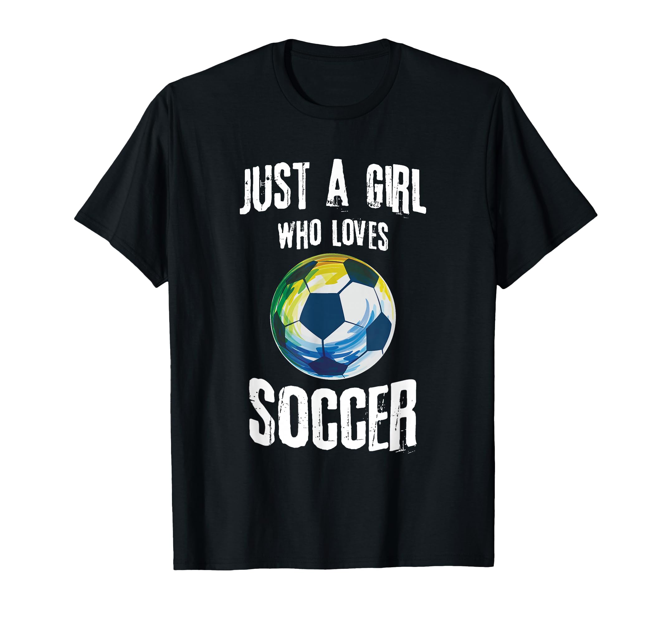 Just Who Loves Soccer Soccer T-Shirt - Aesthetic Graphic for Adults