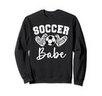 Soccer Babe Matching Family Soccer Sweatshirt - Trendy Graphic for Adults
