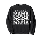 Soccer Mama Groovy Soccer Softball Sweatshirt - Minimalist Print Men Women