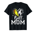 Ball Mom Heart Softball Soccer Ball Hoodie - Unique Graphic Unisex