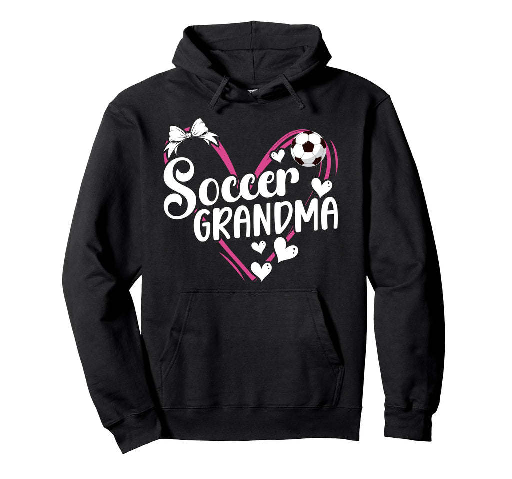 Soccer Grandma Heart Grandma Soccer Hoodie - Custom Art Print for Adults