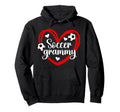 Soccer Grammy Heart Grammy Soccer Hoodie - Unique Graphic for Adults