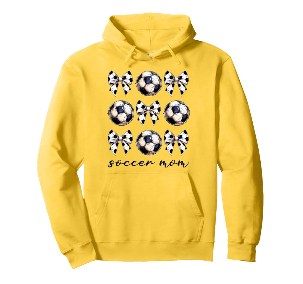 Coquette Bow Soccer Mom Soccer Lovers Hoodie - Streetwear Style Unisex