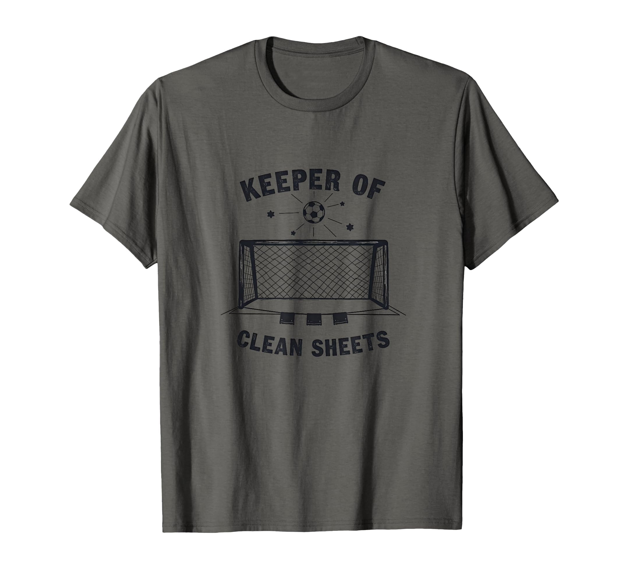 Keeper Clean Sheets Soccer Goalie T-Shirt - Minimalist Print Men Women