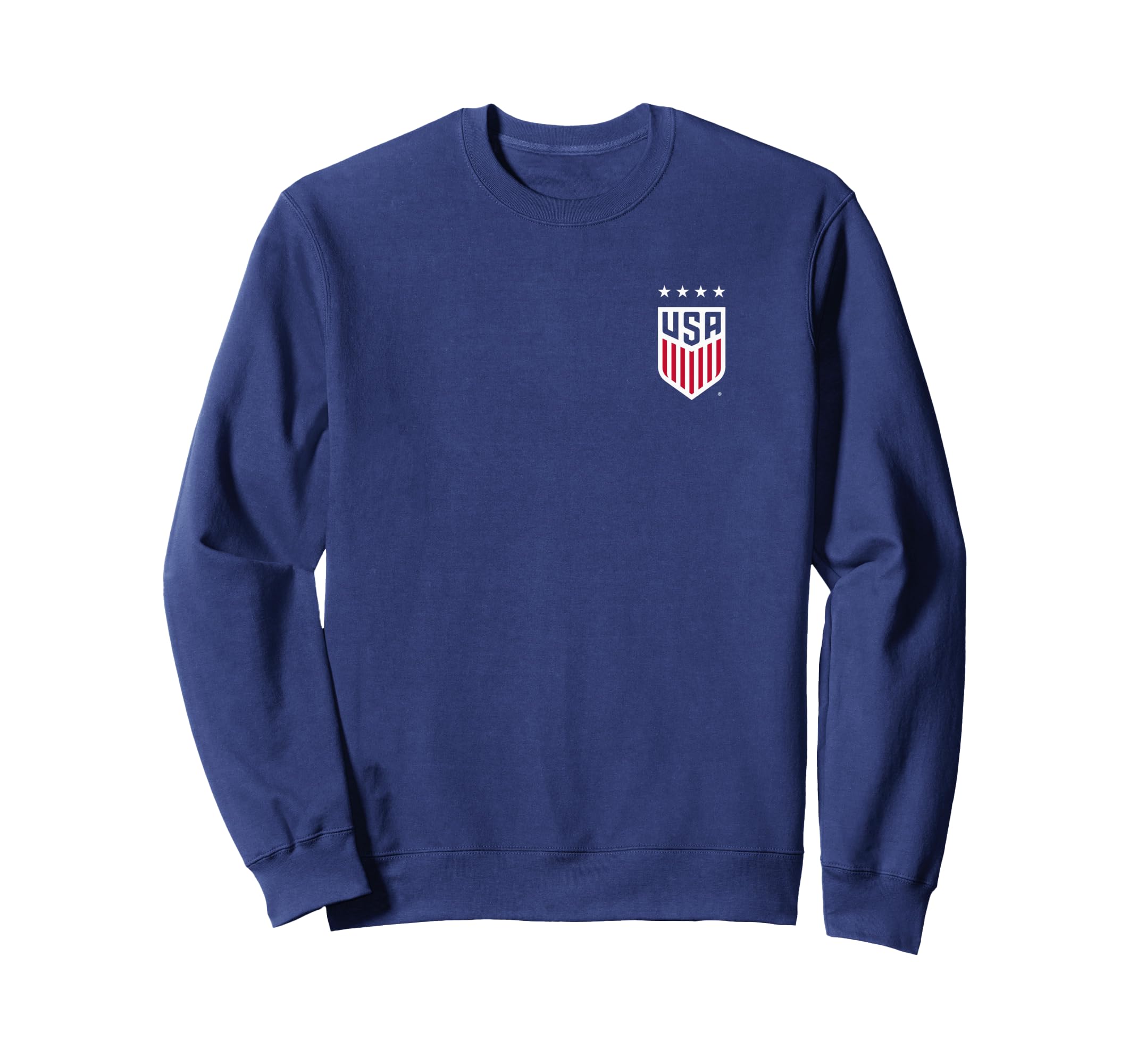 Usa Soccer Front Back Crest Navy Sweatshirt - Streetwear Style Men Women