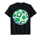 Soccer Ball Shamrock St Patricks Day T-Shirt - Trendy Graphic Men Women
