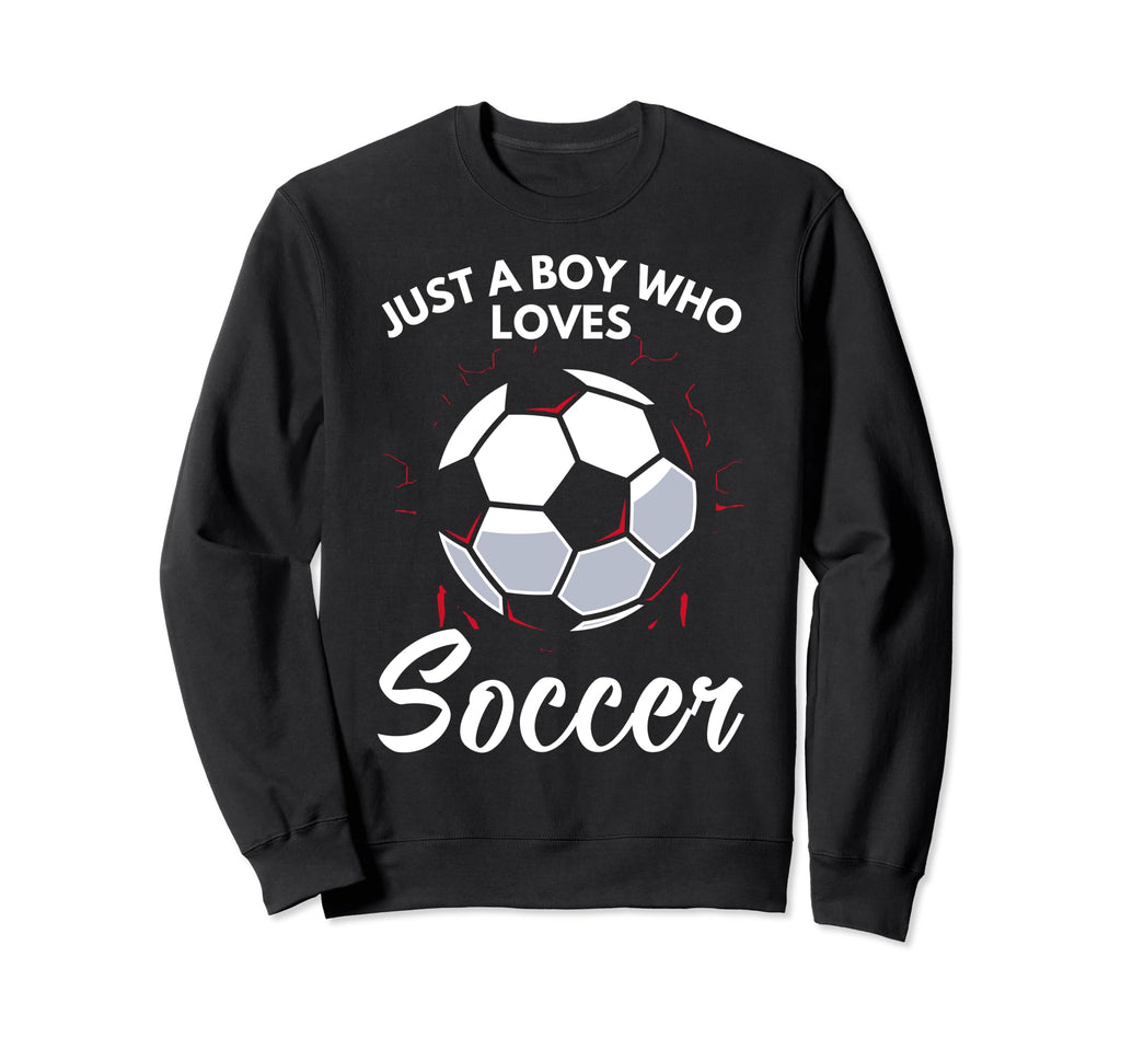 Just Who Loves Soccer Soccer Sweatshirt - Unique Graphic for Adults