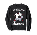 Just Who Loves Soccer Soccer Sweatshirt - Unique Graphic for Adults