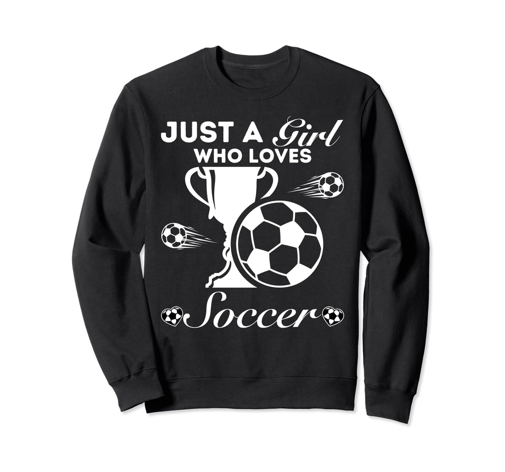 Just Who Loves Soccer Sweatshirt - Minimalist Print Men Women