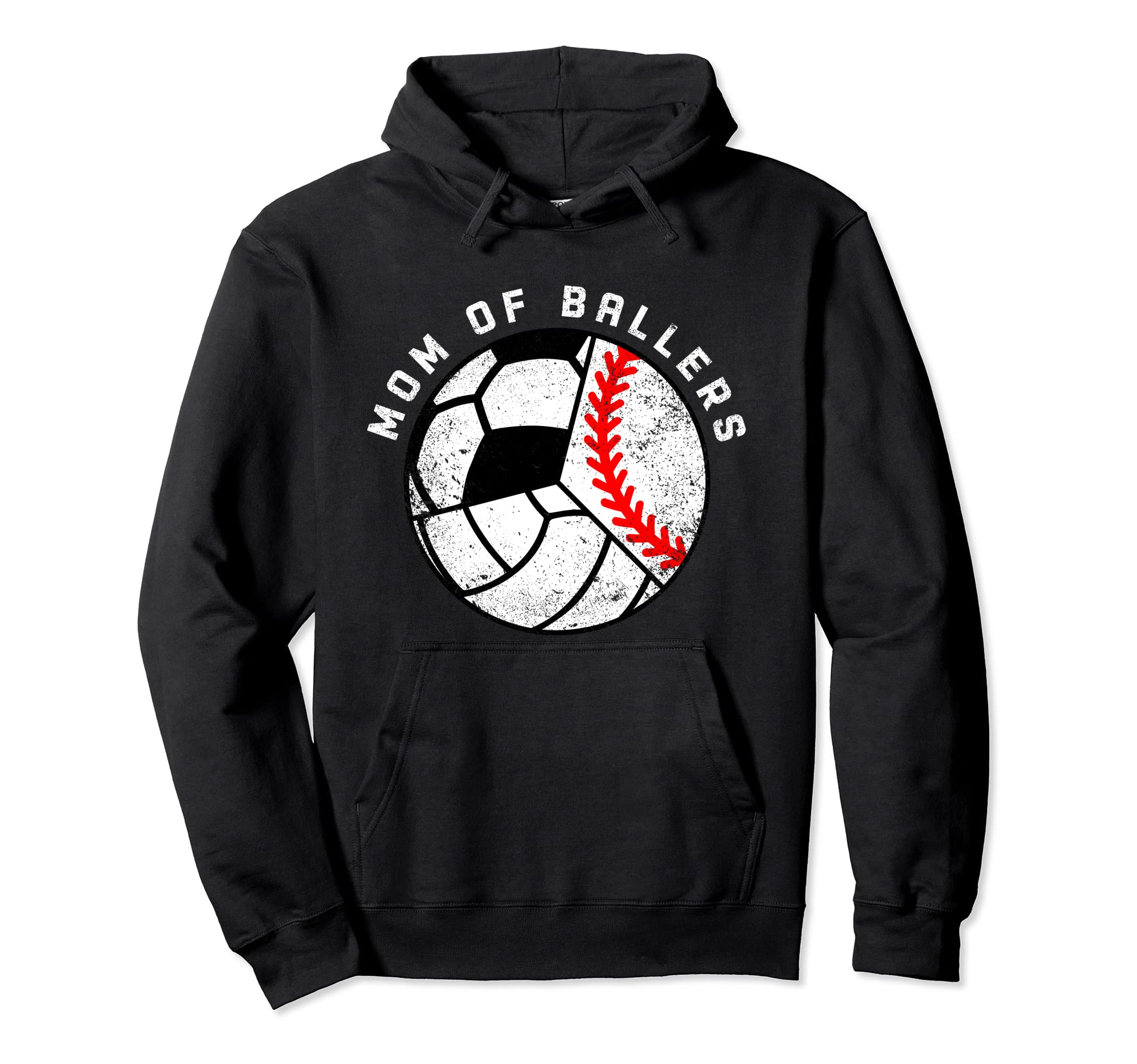 Mom Ballers Funny Baseball Hoodie - Fun Novelty Design for Adults