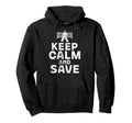 Ice Hockey Goalie Goalkeeper Keep Calm And Hoodie - Novelty Apparel Unisex