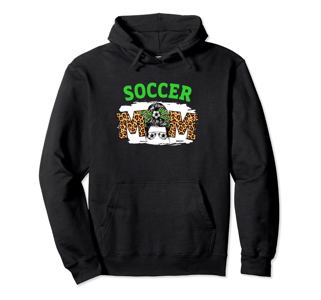 Soccer Mom Messy Bun Mothers Day Hoodie - Aesthetic Graphic Unisex