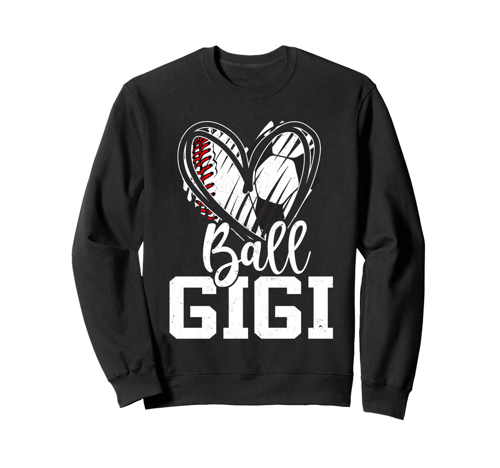 Ball Gigi Baseball Soccer Grandma Sweatshirt - Casual Everyday Wear Unisex
