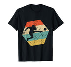 Soccer Distressed Hexagon Soccer T-Shirt - Fun Novelty Design for Adults