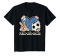 Peace Love Soccer Lover Outfit T-Shirt - Aesthetic Graphic for Adults