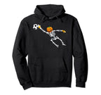 Skeleton Soccer Goalkeeper Halloween Hoodie - Minimalist Print Men Women