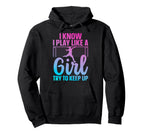 Funny Soccer Art Soccer Player Soccer Hoodie - Minimalist Print Unisex