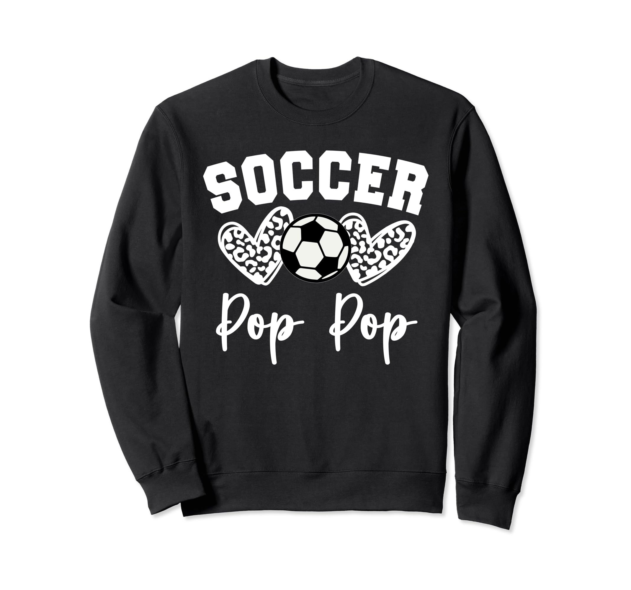 Soccer Pop Pop Matching Family Sweatshirt - Casual Everyday Wear Unisex